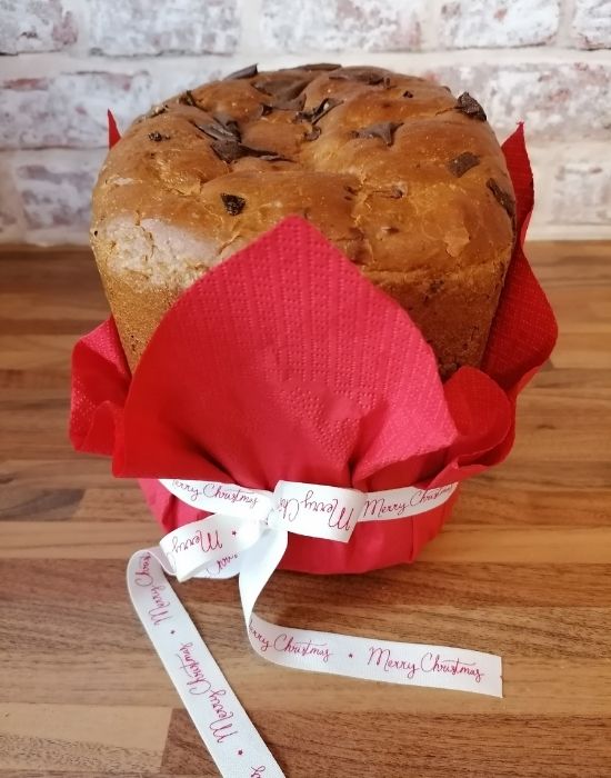 wrapped bread maker panettone