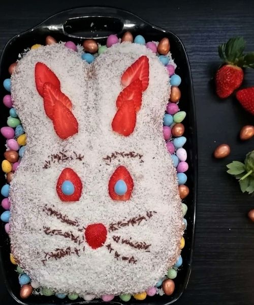 Fluffy bunny for Easter foods ideas